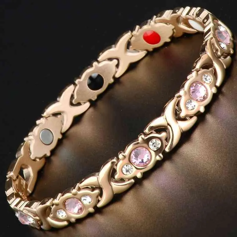 Woman Charm Sexy Bracelet Healthy Energy Magnetic Gold Bracelet for Men Fashion Jewelry Gift