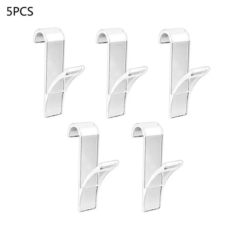 5 stks multifunctionele plastic badkamer haak hoge kwaliteit radiator haak wit / transparante handdoek unbrella kledingrek decor