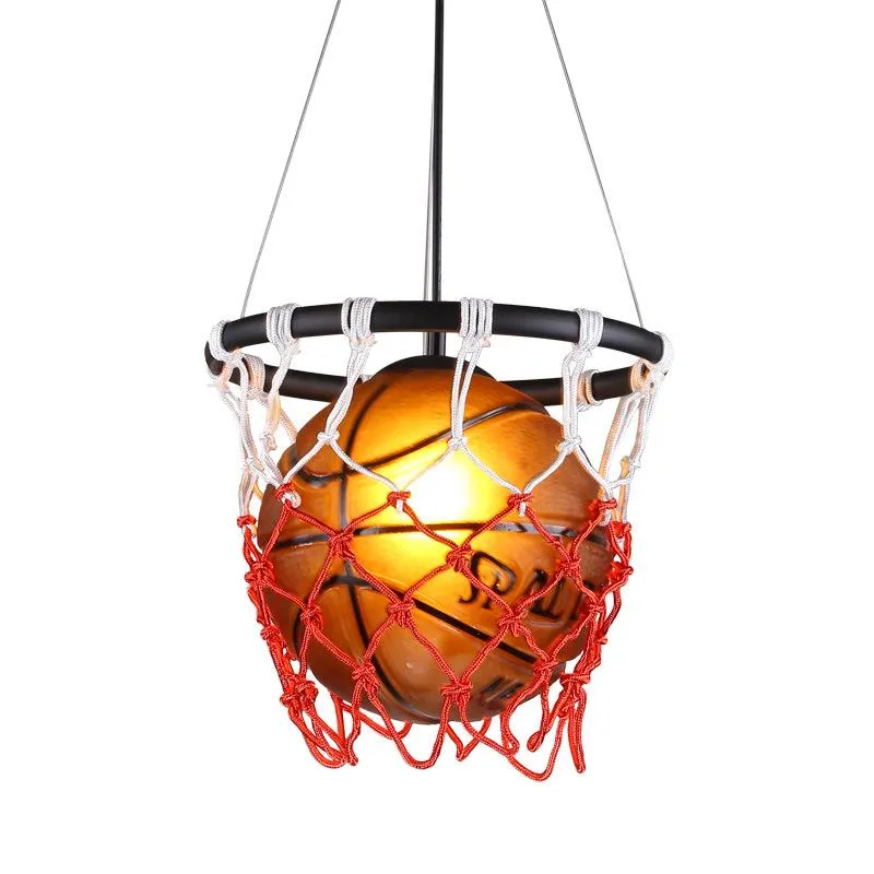 Basketbal Hanglamp Keuken Hanglamp Voetbal Glazen Verlichting Kinderkamer Industriële Hanglamp Verlichting Lampen2397