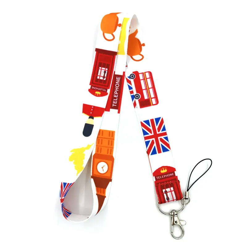 British Bus Vintage Lanyard Kredit-ID-Halter Tasche Student Frauen Reisekartenabdeckung Abzeichen Autodekorationen