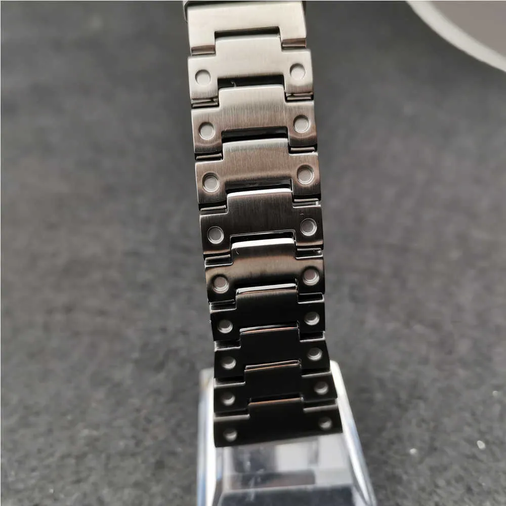 Gray Color Watch Bands Modyfikacja Watchband Bezel / Case DW5600 GW-M5610 Metalowy pasek ze stali nierdzewnej 316L z narzędziami H0915