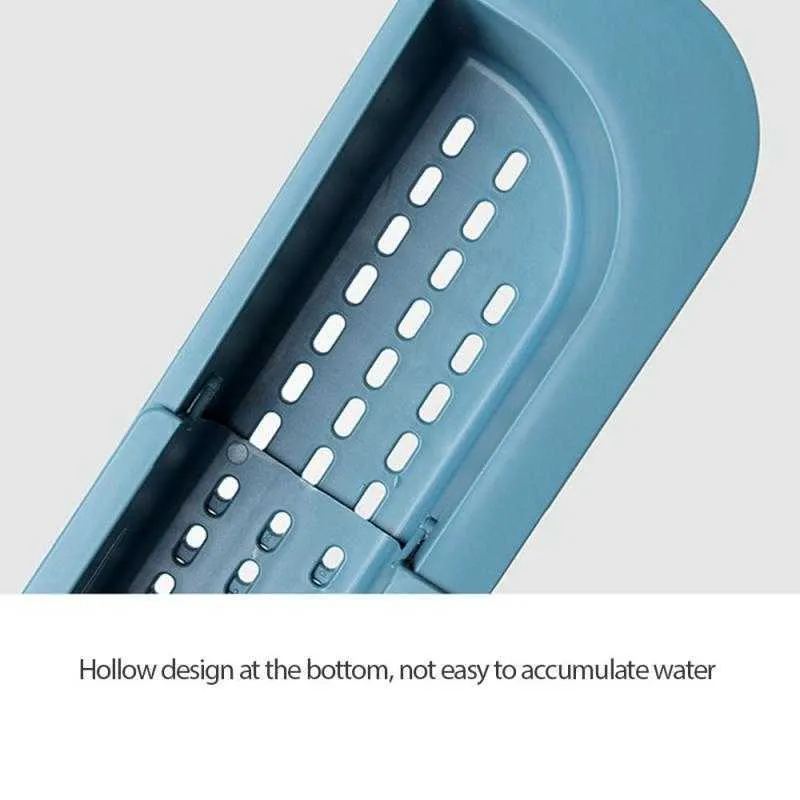 Schwammablaufregal Aufbewahrungskorb Tasche Wasserhahnhalter Verstellbares Badezimmer Waschbecken Küchenzubehör Z4W442 210922