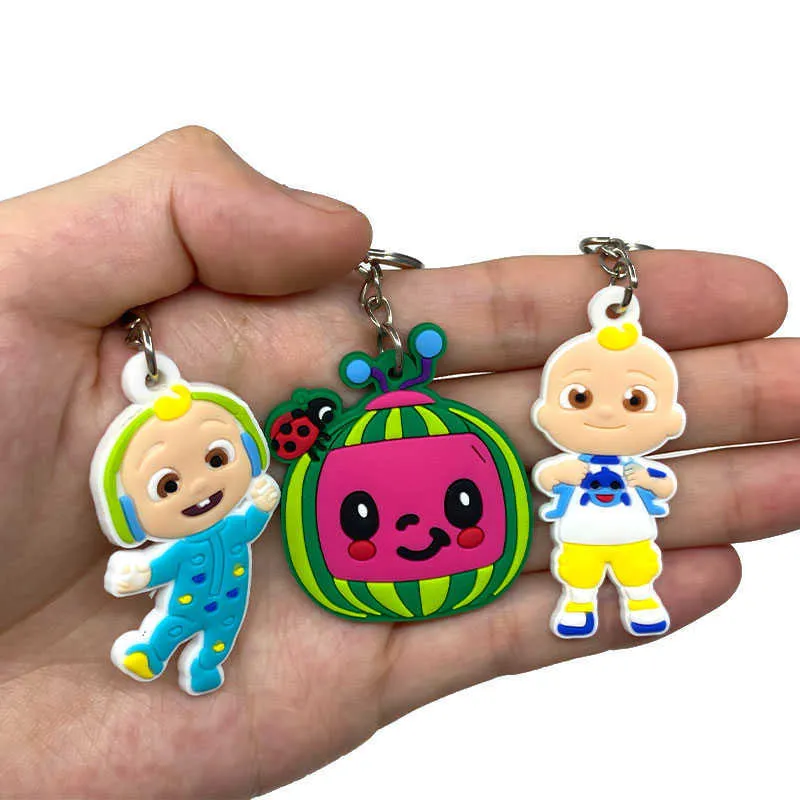 PVC haute qualité porte-clés amusant Anime figure porte-clés mode dessin animé porte-clés enfants Pendentif Jouet Cadeau articles de fête G1019