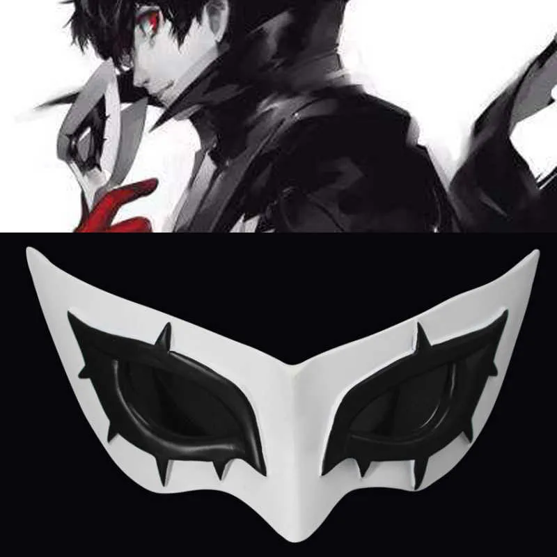 Persona 5 Kahraman Arsene Joker Maske Cosplay ABS Göz Yama Kürusu Akatsuki Prop Rol Oynamak Cadılar Bayramı Aksesuar H0910