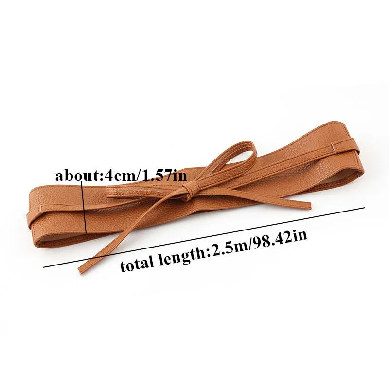 Cinturones para mujeres PU de cuero de cuero encaje para correas con cintura ancha de vestir femenina suéter cintura de ropa accesorios de ropa226i