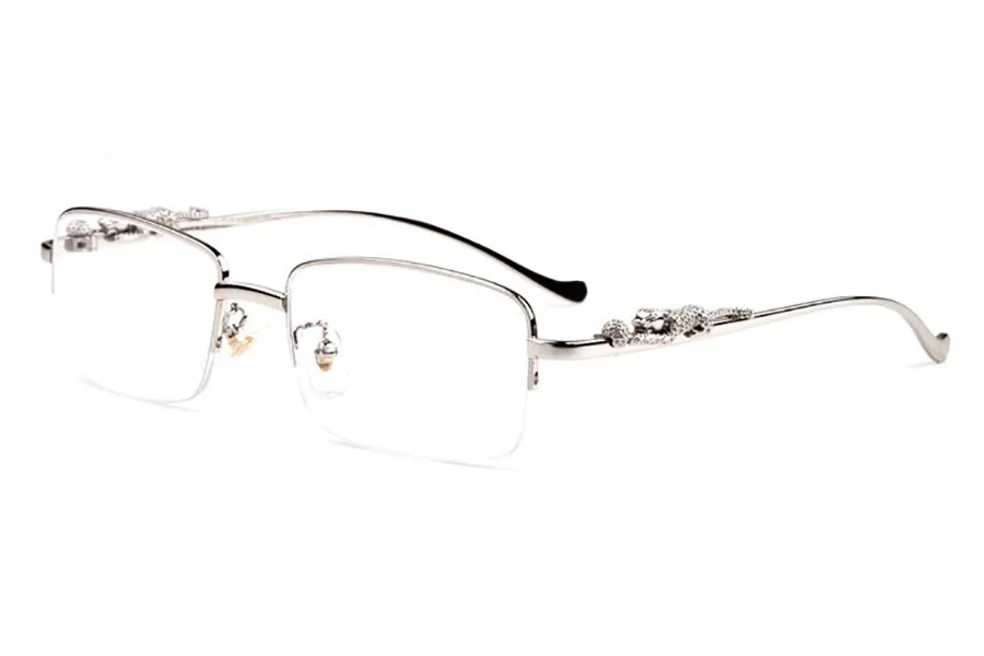 modne męskie okulary przeciwsłoneczne dla kobiet okulary stopowe haft rama okular