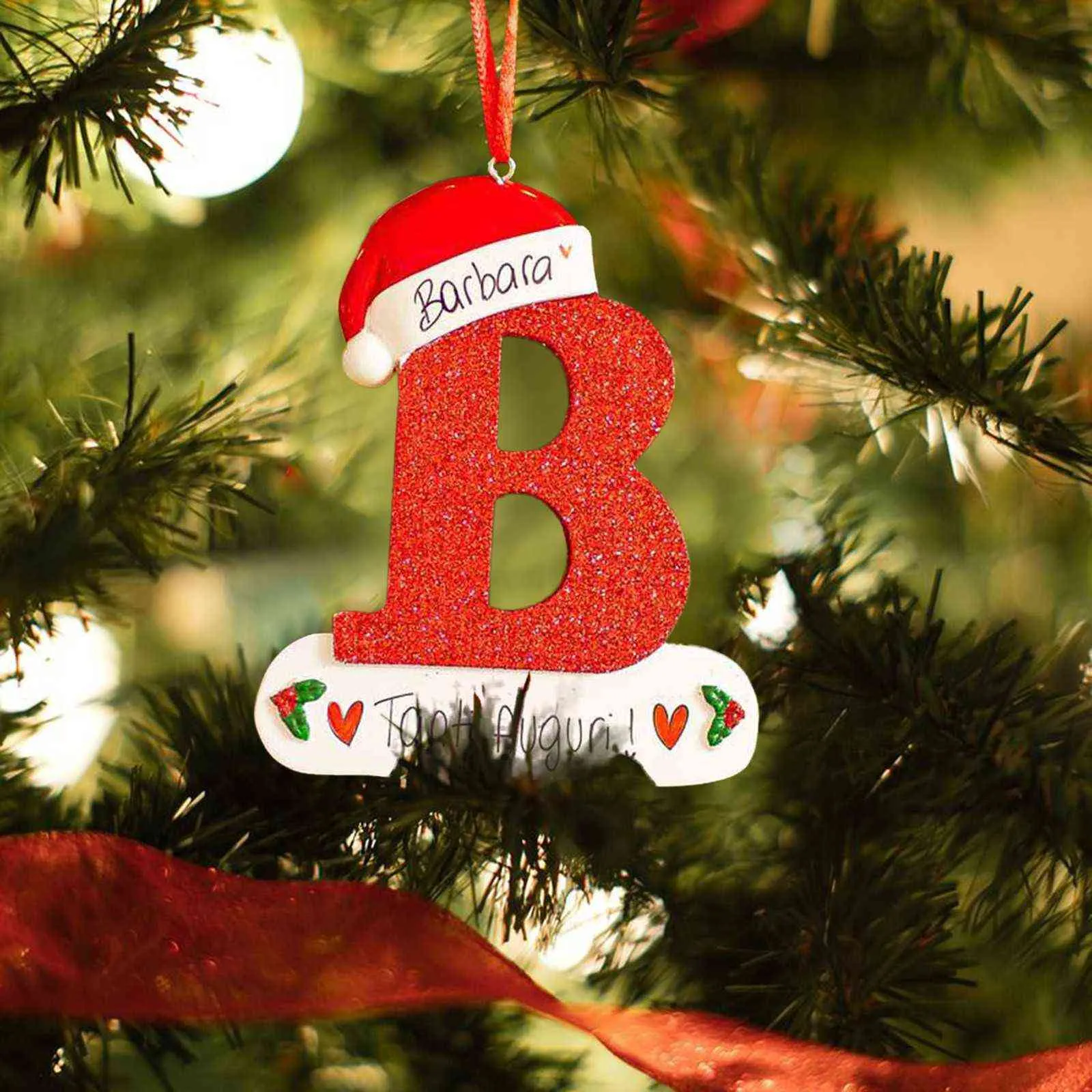1 # décorations personnalisées d'ornements de lettre de Noël 26 décoration joyeuse pour la maison