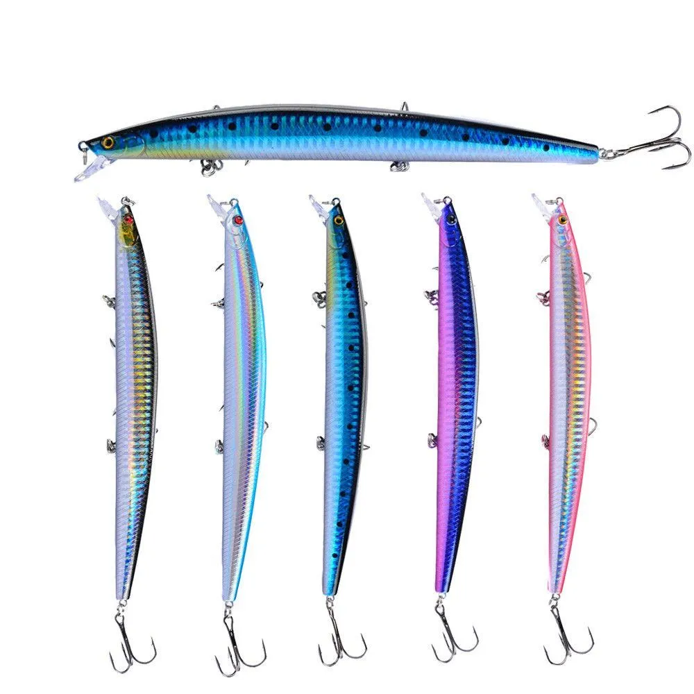 18cm / 24g Esche realistiche basso Pesca Artificiale Grande esca dura Minnow Esca con gancio Swimbait Tackle