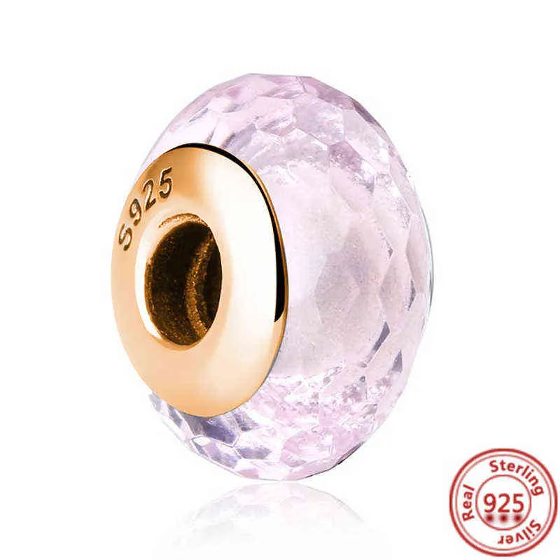 925 argento colorato murano perle di vetro pietra di murano fiore charms misura originale braccialetto braccialetto donne ragazze gioielli fai da te1066860