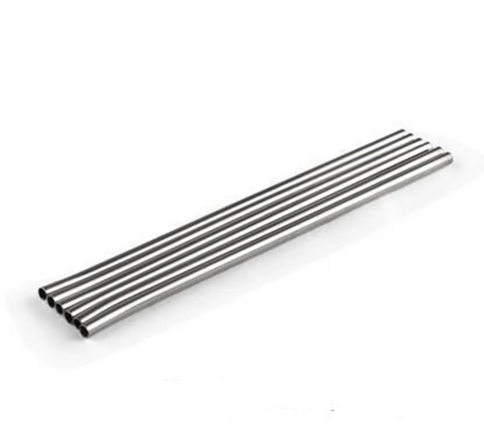 DHL ship Stainless Steel Straw Drinking Straight Curved Straws 8.5" Reusable ECO Metal Drink Straws Bar Drinks Party Stag