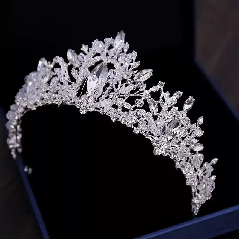 Chapellerie de mariée accessoires de cheveux de Mariage ensembles de bijoux de mariée Diadema Couronne Mariage s pour femmes fleur Couronne diadème