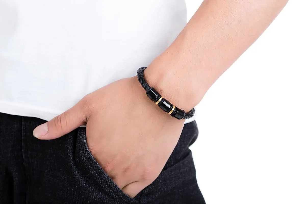 CUFF Fashion Alloy Leather Armband Bangles Multilayer Jewelry Gift249U