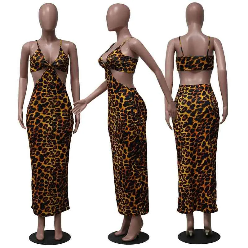 zkyzwx 섹시한 뱀 인쇄 바디 콘 드레스 여성을위한 어깨 여름 옷 생일 의상 Leopard hollow out maxi dress x0521