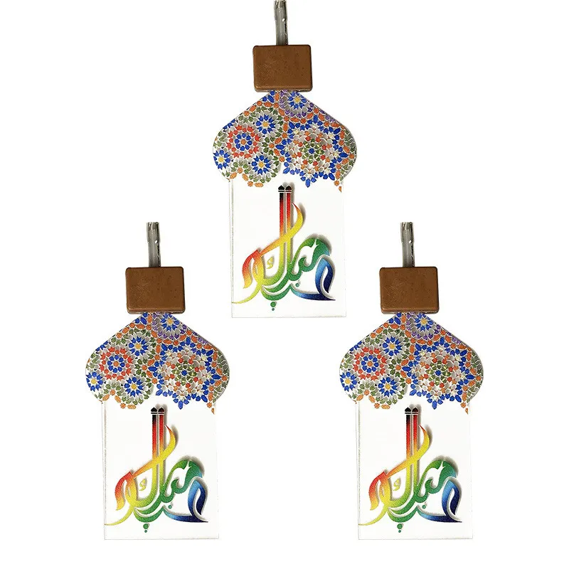 Ramadan Festival Feestverlichting Led Ster Moskee Olie Licht Lantaarn Eid Mubarak Snaren Islam Moslim Evenement Home Decor214G