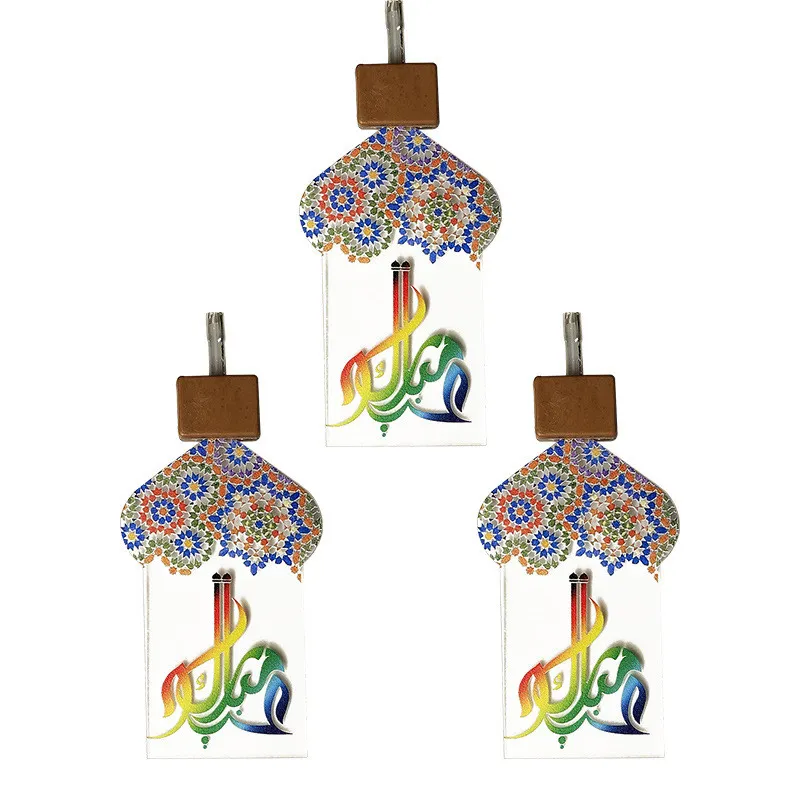 Ramadan Festival Party Lights LED Star Mosque Oil Light Lantern Eid Mubarak Strings Islam Muslim Event Home Decor214G