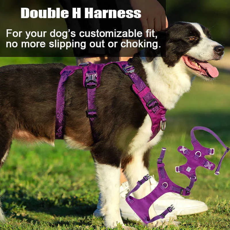 Imbracatura impermeabile cani Truelove Big No Pull Escape Proof Designer Pet Dog Harness Vest Large Small Hunting Training Arnes Perro 210729