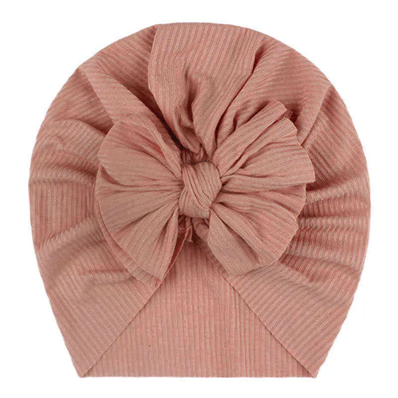 Belle fleur bébé chapeau doux bébé fille chapeau Turban infantile enfant en bas âge nouveau-né bébé casquette Bonnet chapeaux enfants chapeau Beanie Y21111