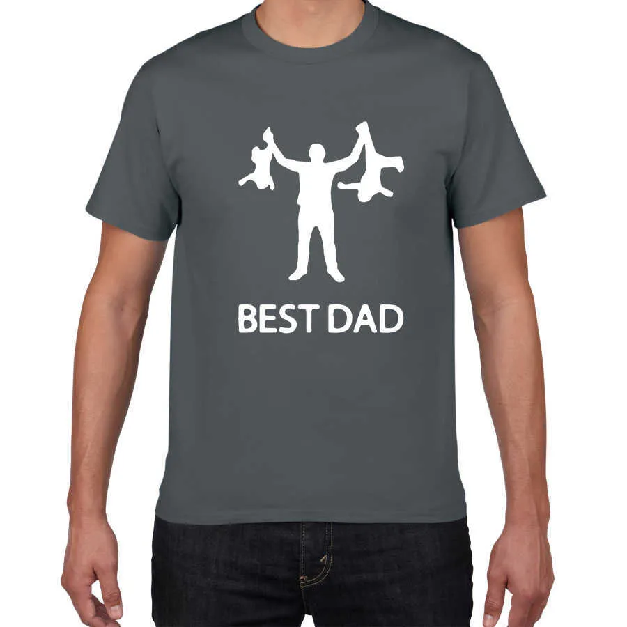 Papa Streetwear Tshirt Mannen Grappige Ontwerp Vader Dag 100% Katoen Zomer Hip Hop T-shirt Gift Tshirt Homme Kleding 210629