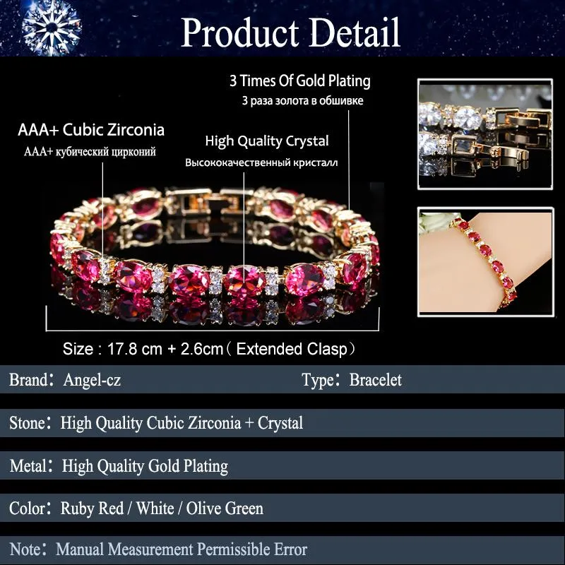 Dubai geelgouden kleur sieraden ovaal olijfgroen kristal verbinden bling cz stijlvolle dames armband bangle voor vrouwen AB079 link chai2050
