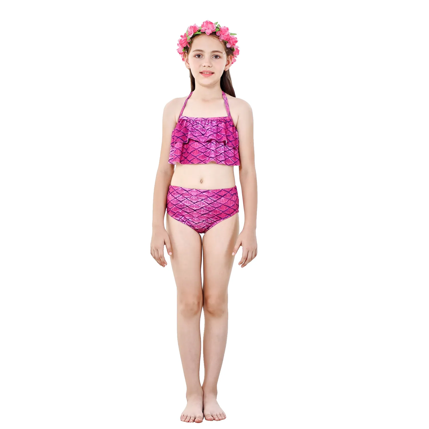 2021 meerjungfrau Schwanz Sommer Mädchen Kleidung Kinder Badeanzug Badeanzug Mädchen Kinder Swimmable Bikini Mädchen Monofin Für Swim235P