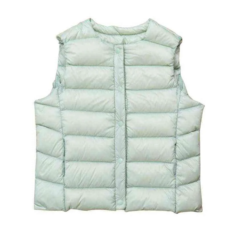 Enfants gilets hiver Ultra léger blanc vers le bas gilet manteaux garçons filles veste sans manches enfants coupe-vent chaud gilet 2111092073918