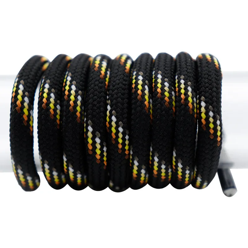 Durable 6MM Double Layers Shoelaces 60-180cm Mix Rope for Genius Hiking Boots Martin Boot Canvas Cord Zapatillas Mujer