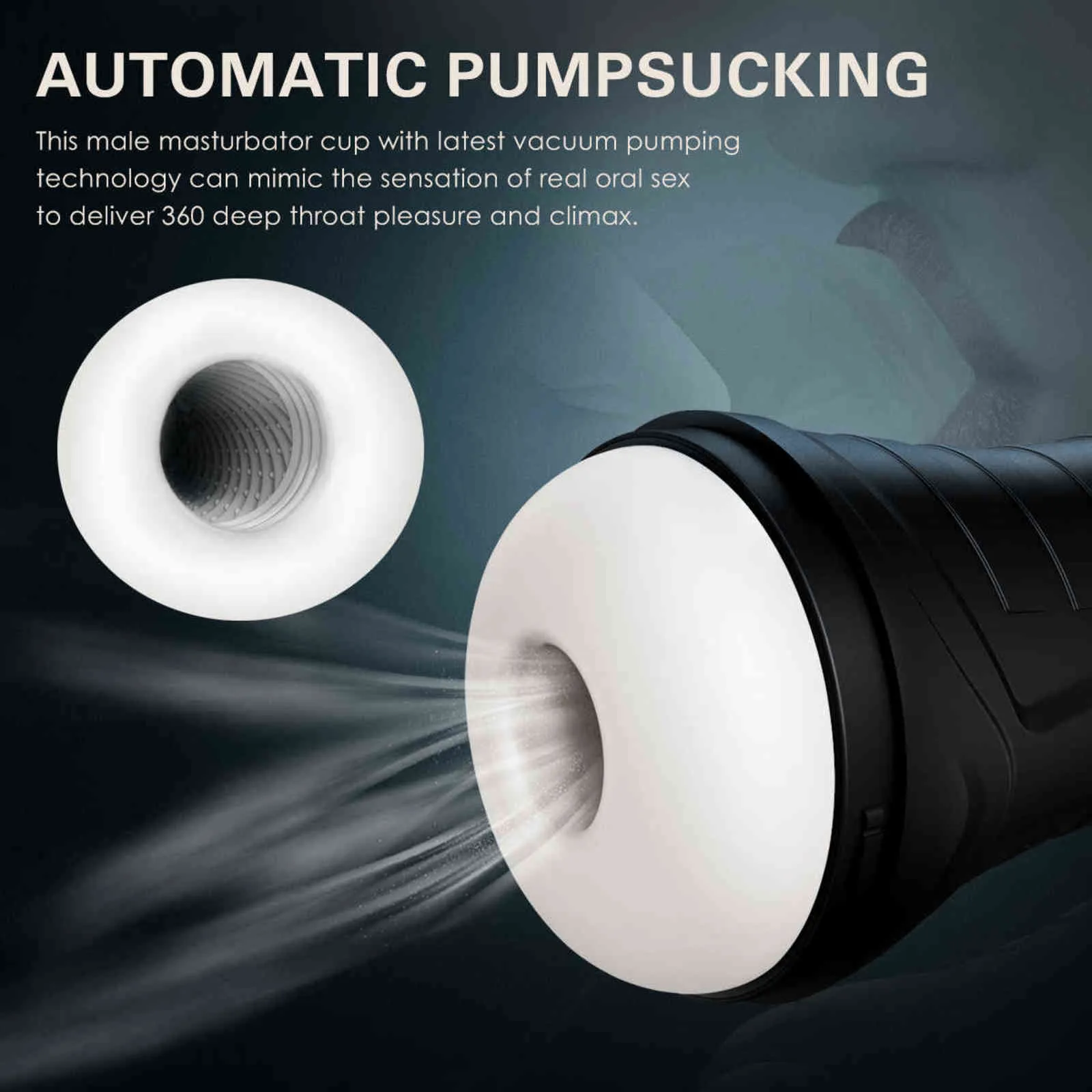 NXY Sex Pump Leksaker Hot Ny Elektrisk Automatisk Penis Pump Sugande Onani Cup Nyaste Penis Vacuum Cup Technology Real Kött Känsla 1125