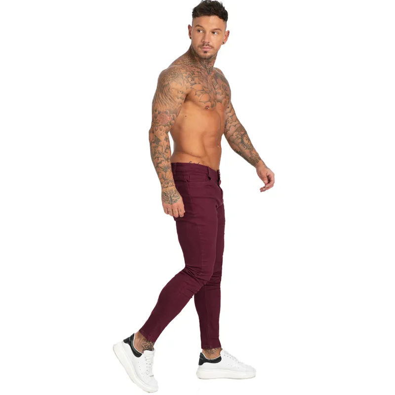 Jean Super Slim pour Homme, coupe ajustée, style Hip Hop, serré à la cheville, coupe près du corps, grande taille, extensible, zm179