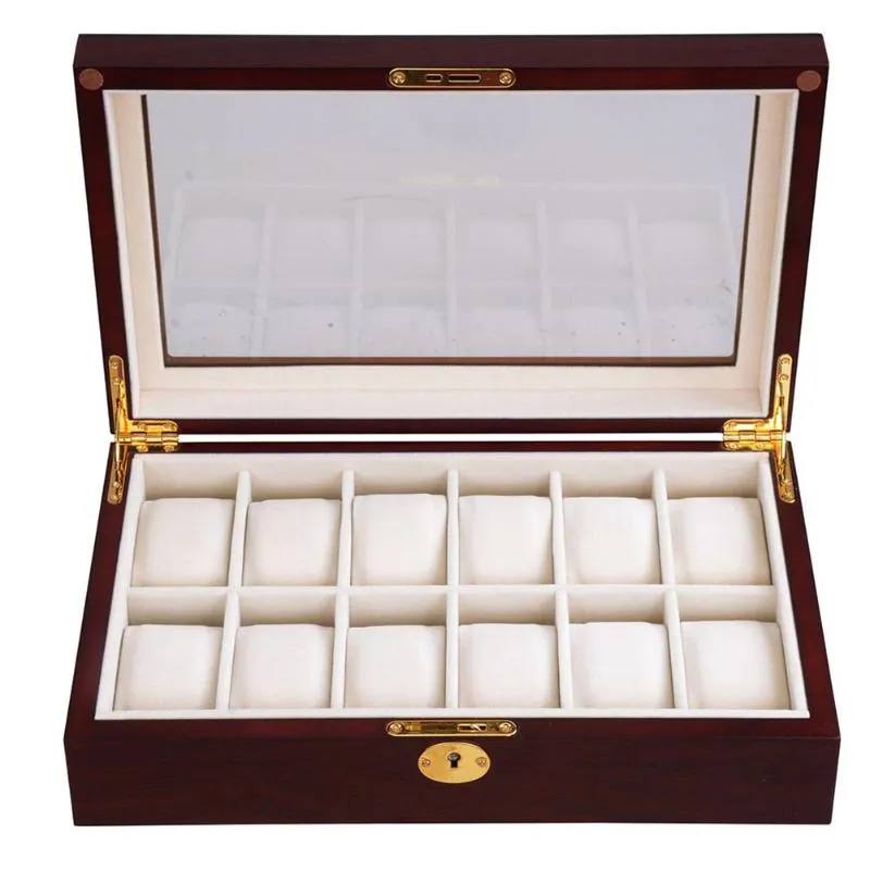 Watch Boxes & Cases Case Fashion Display Portable Wood Lightweight Luxury Jewelry Storage Anti Scratch Gifts Organizer Protective 280Y