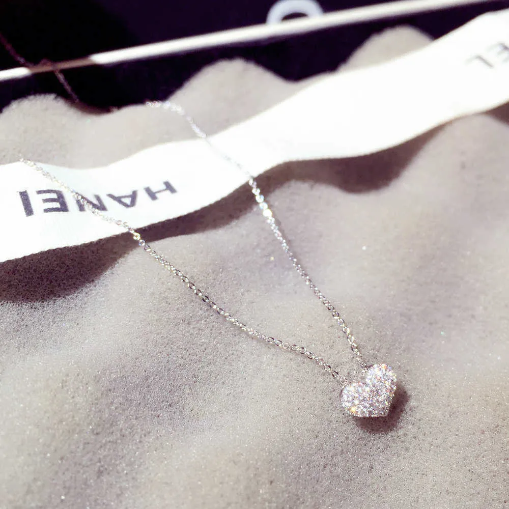 Designer ketting vrouwen AAA hartvormige luxe zirkoon nek Ras sieraden bruiloft hanger van hoge kwaliteit263R