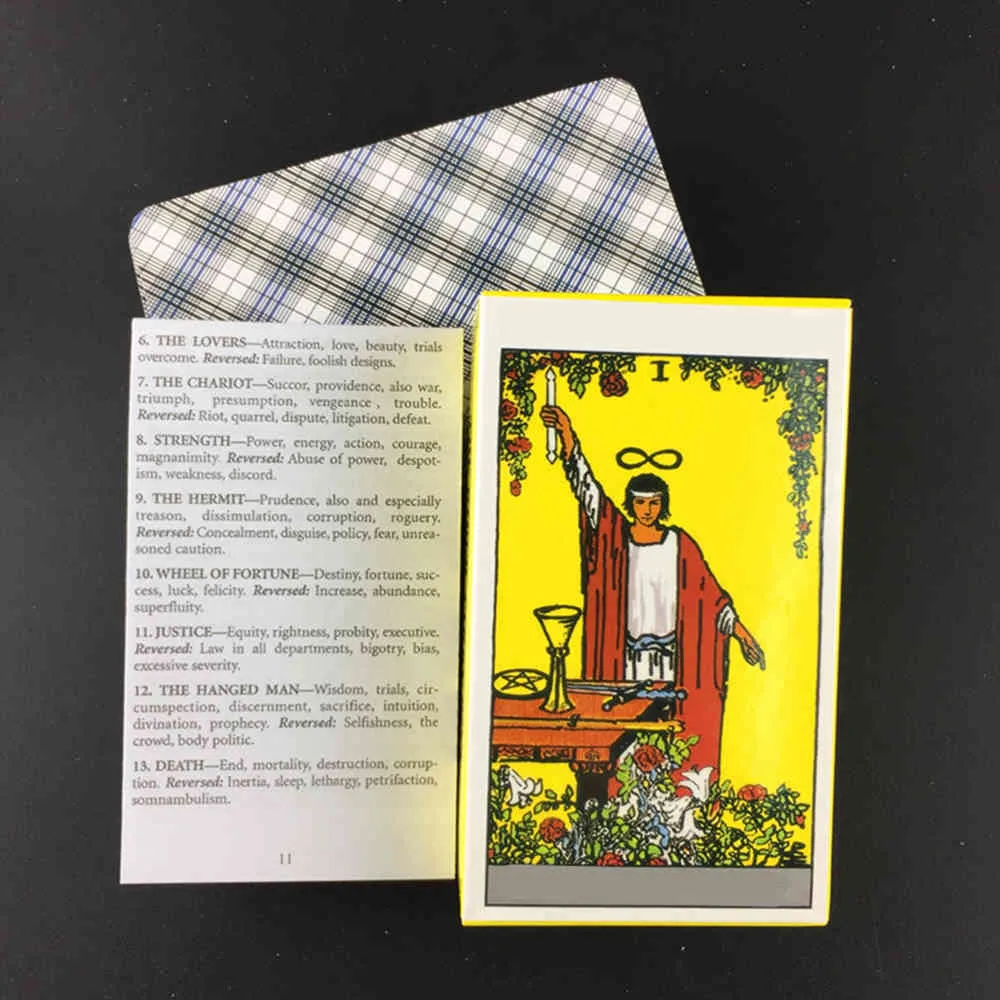 Tarot Card Game Deck Oracle Toy Divination Star Mystery Riding Party Guide électronique Prédiction