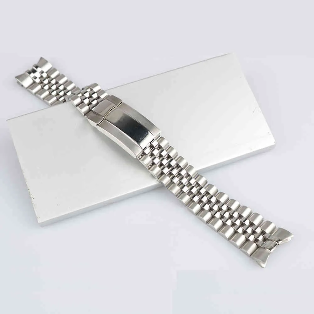 Högkvalitativ 316L Solid Screw Links Watch Band Rand Armband Jubilee med 20 mm silverlås för Master II3793817