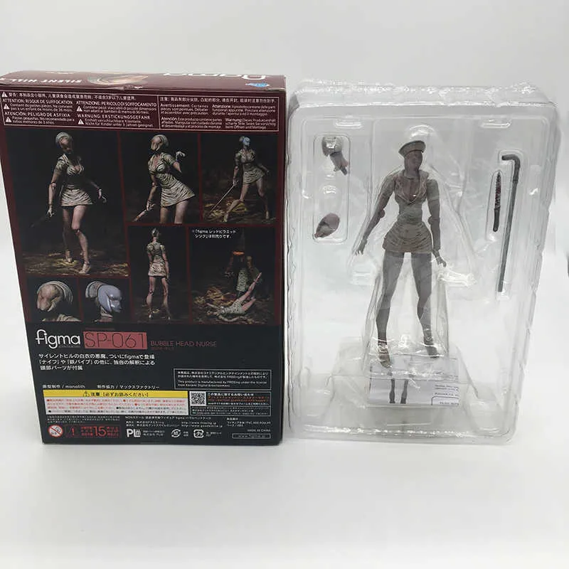 Figma SP055 Silent Hill 2 Red Pyramd Thing Figur Bubble Head Nurse SP061 Action Halloween Toy Doll Gifts07ESOIP6097345