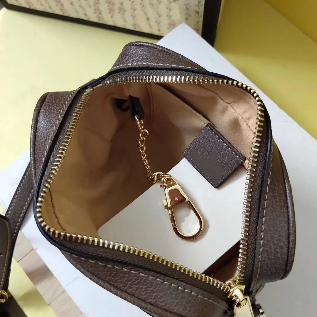 Мини-винтажные кошельки Ophidia с двойной буквой G и кольцом для ключей на ремешке внутри, прикрепляемые к большой сумке, женские сумки через плечо303D