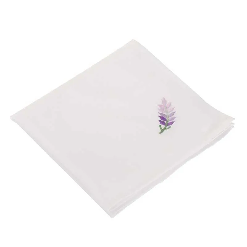 / serviettes en lin brodées, sets de table, tapis de table, serviettes ouest, serviette à thé 40 * 40CM 210706