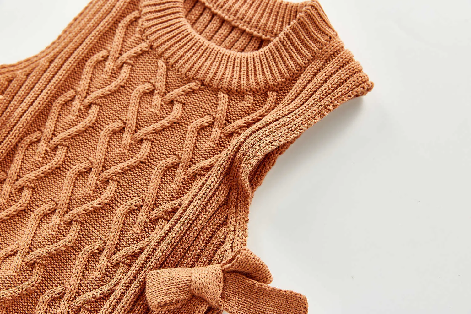 Bébé gilet automne et hiver chaud tout match pull tricoté gilet bébé fille portant des vêtements gilet 210701