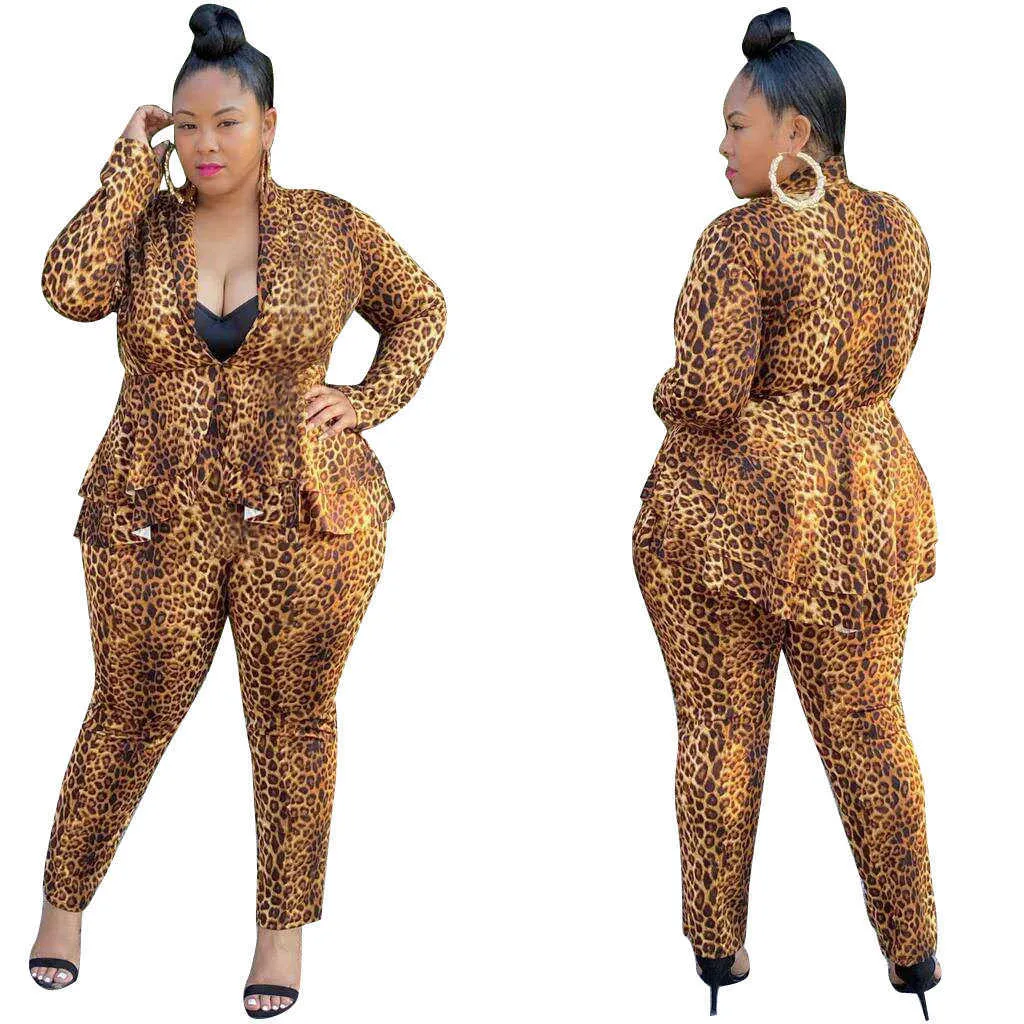 Afrikanische Frauen Sets Drucken Langarm Blazer Jacke Hosen Anzüge Büro Dame Elegante 2 Stück Set Business Outfits Afrika Kleidung y0625