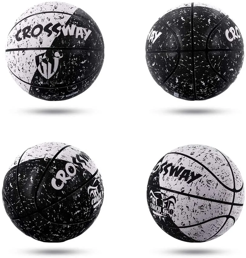 Sportbasketbalbal Dual Color Personality Street Basketballs Zweet Absorptie College Basket Officiële man Solo Practice B8187921