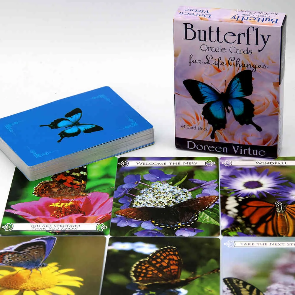 Butterfly oracles Cards for Life Changes A 44-Card Deck and Guidebook Occult Divination Book Sets Beginners Doreen Virtue