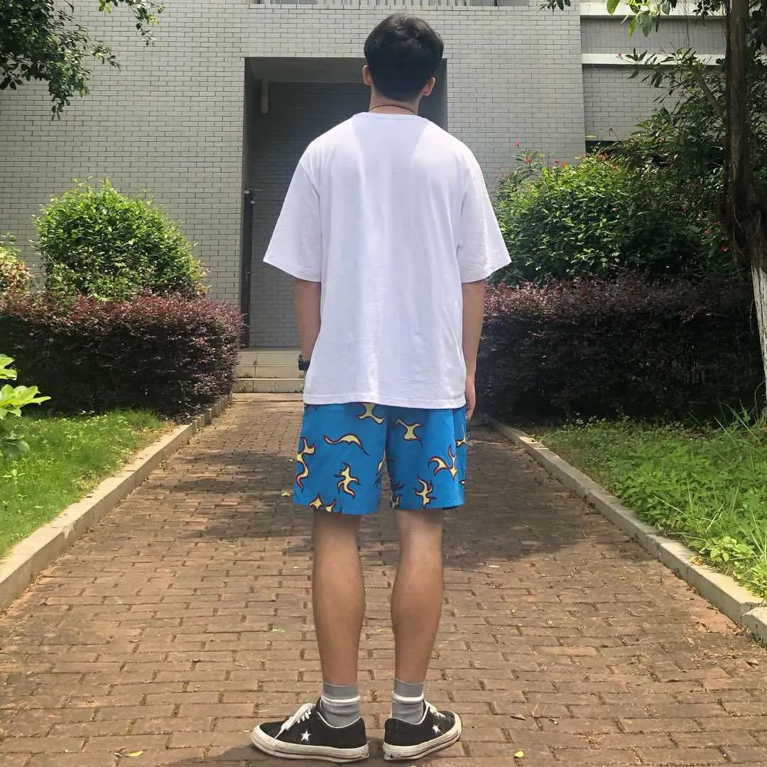 High luxury Novelty Men Comfortable Golf Flame Le Fleur Tyler The Creator Skateboard Street Cotton Casual Shorts #08 210716