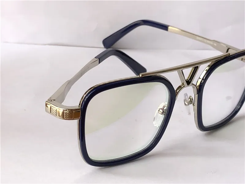 Os óculos ópticos de design de moda pop mais vendidos, armação quadrada 0947, lente transparente HD de alta qualidade com estojo, estilo simples, transparente263c