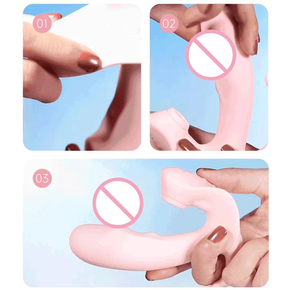 Clitoris Zuigen Vibrator Anale Stimulator 3 IN 1 Wearable Dildo Rotatie Kralen Vagina G-spot Massage sexy Speelgoed voor Vrouwen