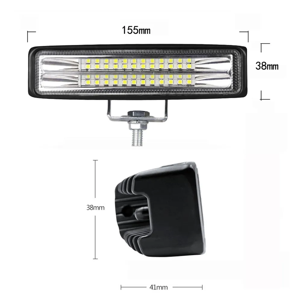 Araba Işık LED Spot Işık Işık Bar Montaj LED Sis S Off Road 4x4 48 W Spot Kiriş Kamyonlar ATV SUV DRL