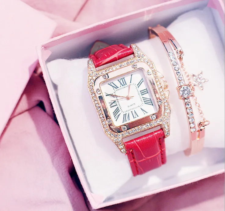 Простые модные брендовые часы cwp KEMANQI с квадратным циферблатом и бриллиантовым ободом, женские часы с кожаным ремешком, женские часы, кварцевые наручные часы с батарейкой284s