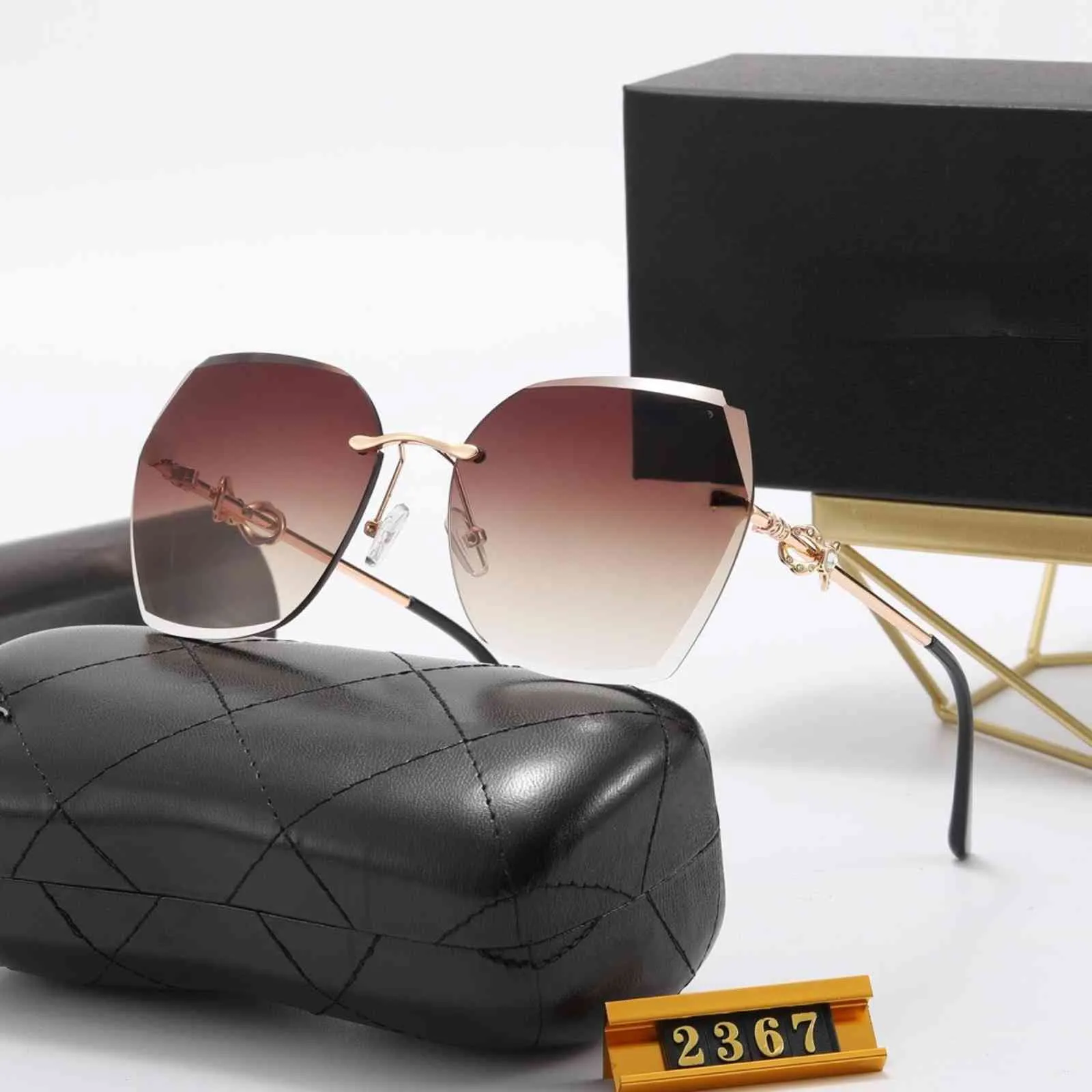 Quadratische Marke für Frauen Männer Glas Mode Luxus Übergroße Brillen Fahren Polarisierte Rundrahmen Retro Reise Sonnenbrille