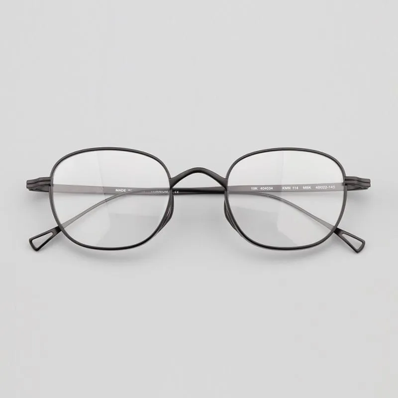 패션 선글라스 프레임 빈티지 스퀘어 티타늄 안경 프레임 남성 남성 여성 일본 근시 처방 광경 안경 복고풍 EY2246