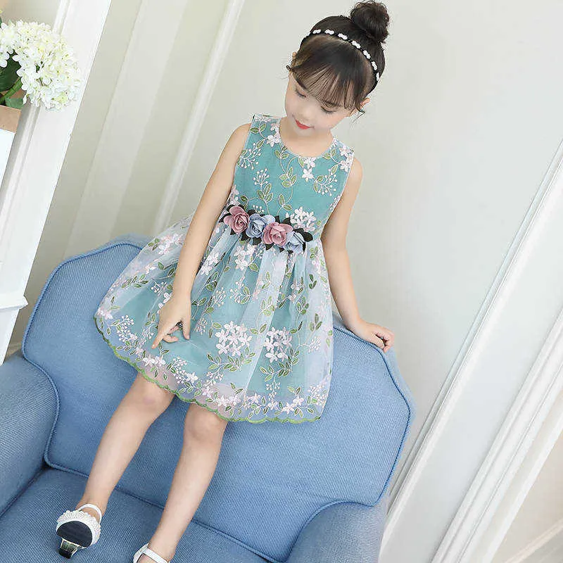 Summer Girls Dress 12 Children039s Clothing Party Dress for Kids Girl 9 Student Fashion Dresses 8 Kids 7 Years Embroidered Dres4565253