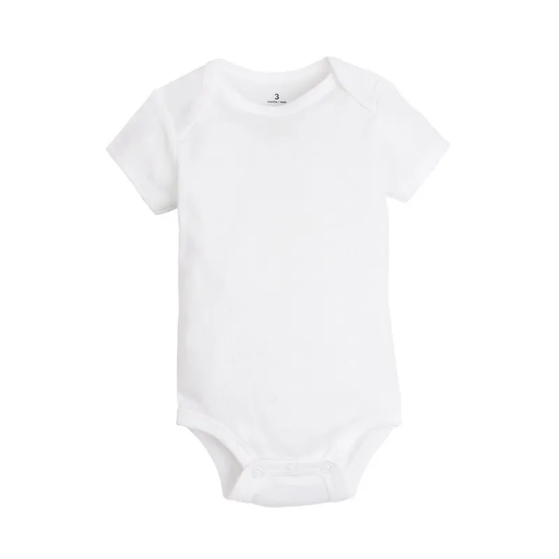 LOT geboren babykleding zomerlichaam babybody's 100 katoen witte kinderjumpsuits babyjongen meisje kleding 024M 2203011605691