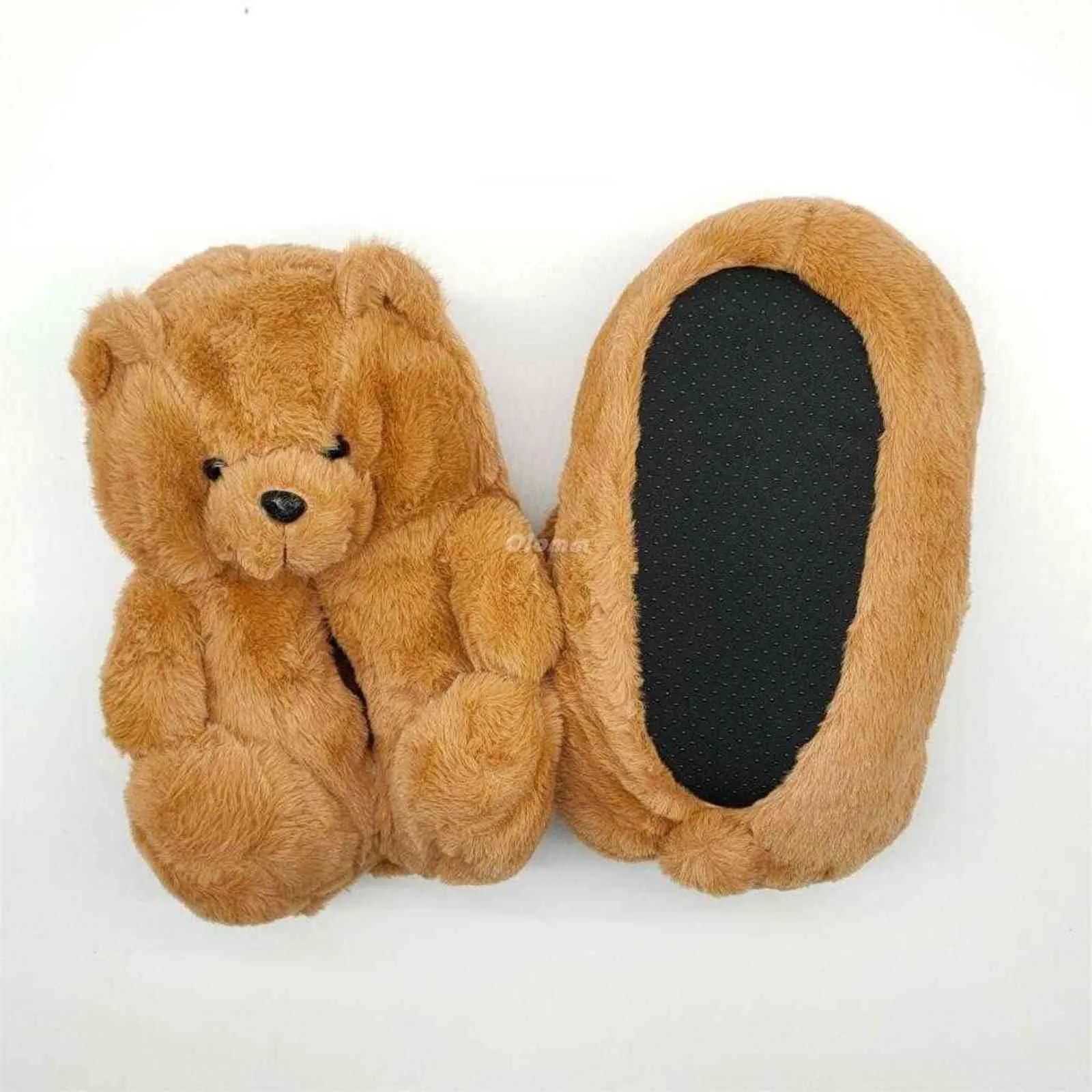 Winter plush warm cotton slippers anime cosplay graphics couple slippers home shoes adult style H1122
