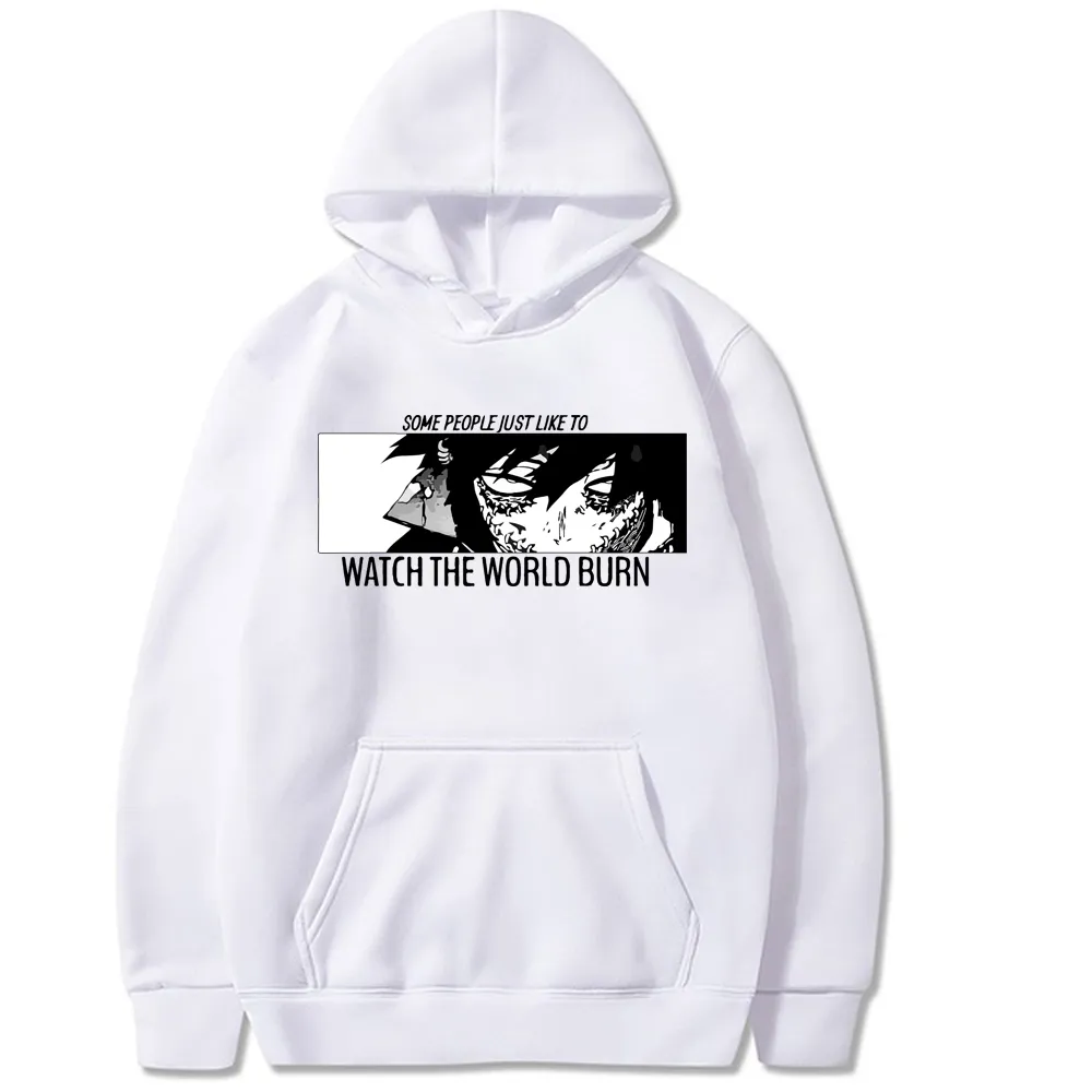 My Hero Academia Hoodies Men Women Hip Hop Sweatshirt Dabi Eyes Anime Black Hoodies Tops Clothes Y0319